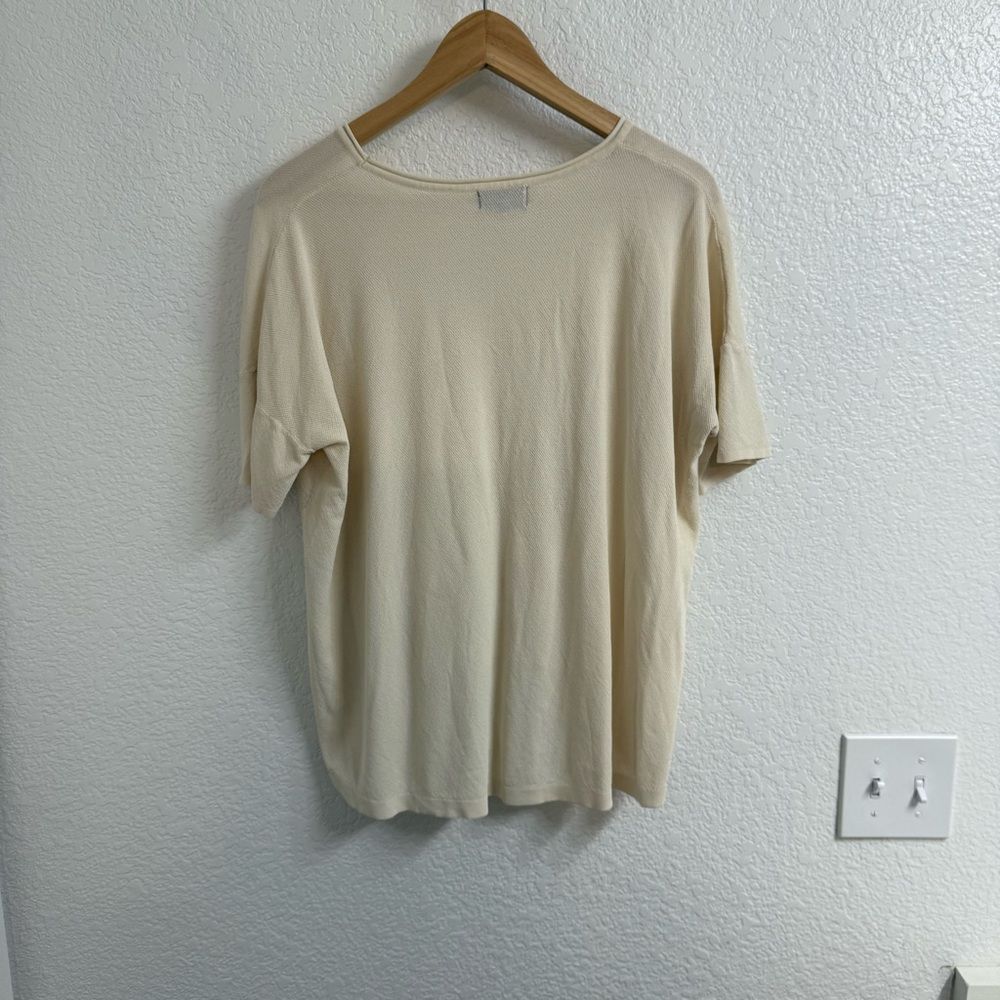 MAAC London Ecru Knit Top | Size M - Picture 2 of 5